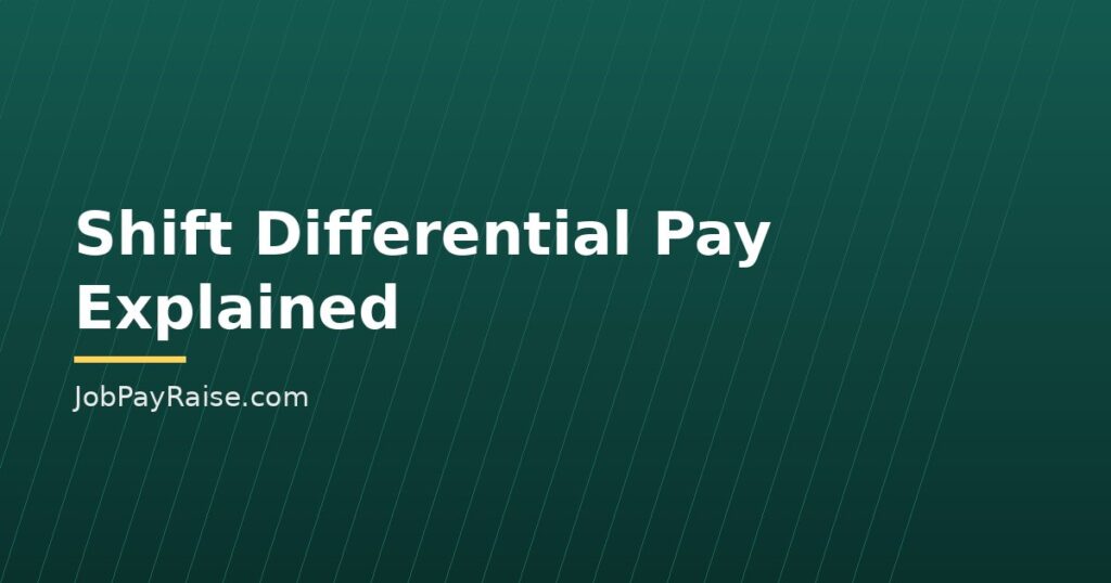 Shift Differential Pay: Is Extra Pay for Nights Required, and How Does It Affect Overtime?