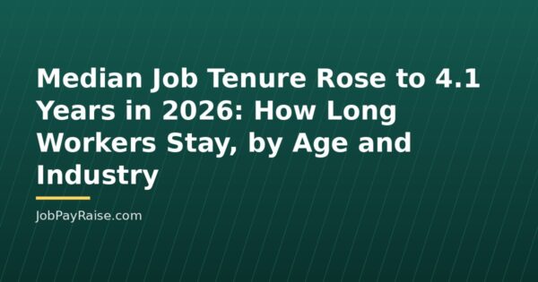 Median Job Tenure Rose to 4.1 Years in 2026: How Long Workers Stay, by Age and Industry