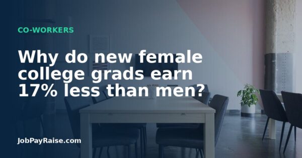 Why do new female college grads earn 17% less than men?