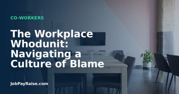 The Workplace Whodunit: Navigating a Culture of Blame