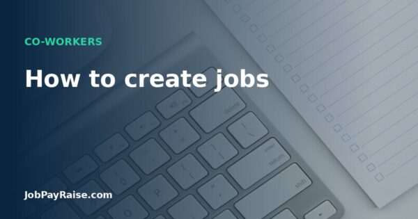 How to create jobs