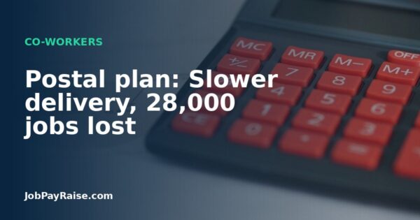 Postal plan: Slower delivery, 28,000 jobs lost