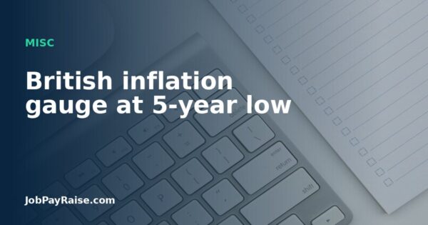 British inflation gauge at 5-year low