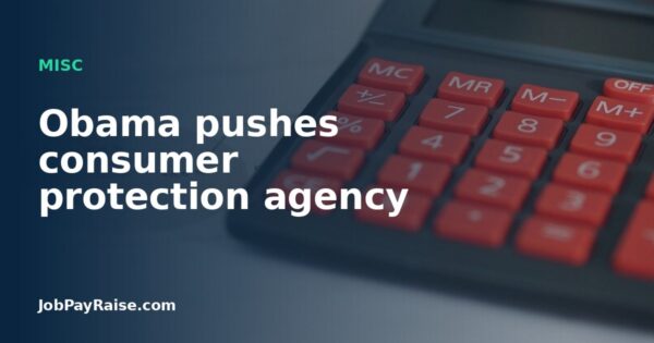 Obama pushes consumer protection agency