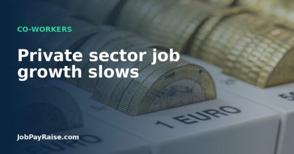 Private sector job growth slows