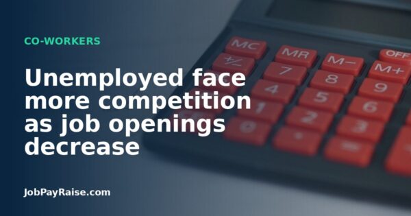 Unemployed face more competition as job openings decrease