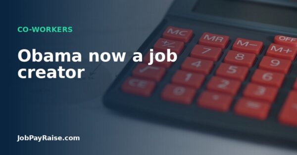 Obama now a job creator