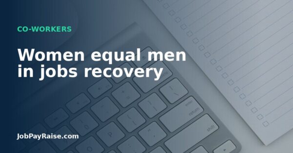 Women equal men in jobs recovery