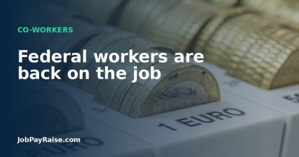 Federal workers are back on the job