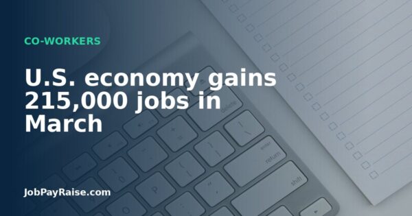 U.S. economy gains 215,000 jobs in March