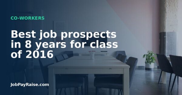 Best job prospects in 8 years for class of 2016