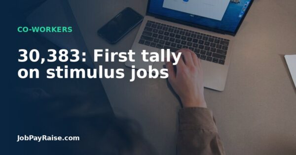 30,383: First tally on stimulus jobs