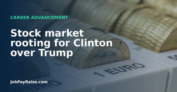 Stock market rooting for Clinton over Trump