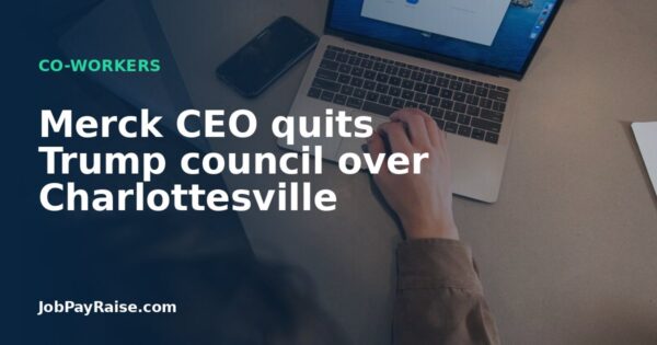 Merck CEO quits Trump council over Charlottesville