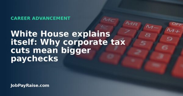 White House explains itself: Why corporate tax cuts mean bigger paychecks