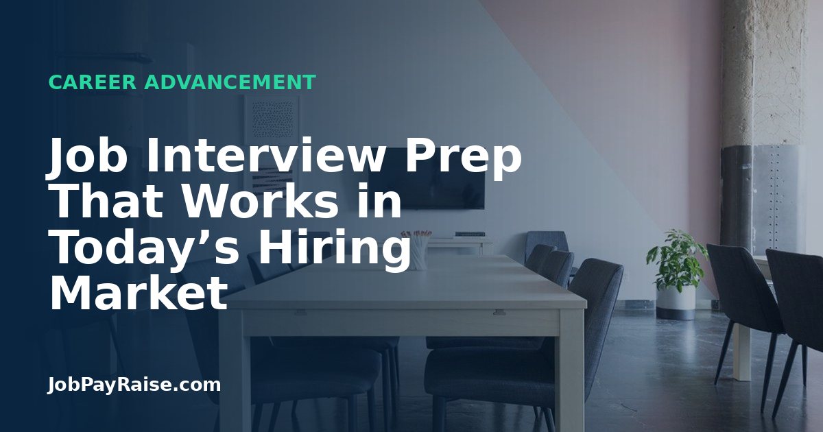 Job Interview Prep That Works in Today’s Hiring Market