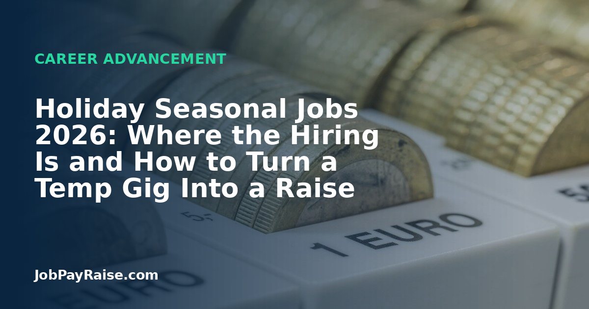 Holiday Seasonal Jobs 2026: Where the Hiring Is and How to Turn a Temp Gig Into a Raise