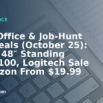 Home Office & Job-Hunt Gear Deals (October 25): ErGear 48″ Standing Desk $100, Logitech Sale at Amazon From $19.99