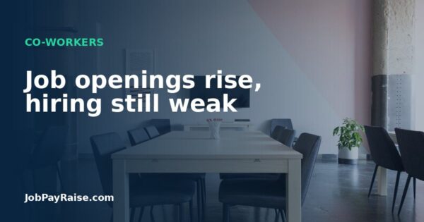 Job openings rise, hiring still weak