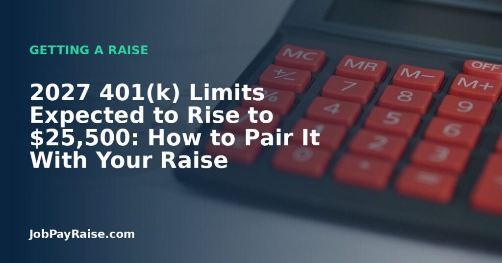 2027 401(k) Limits Expected to Rise to $25,500: How to Pair It With Your Raise