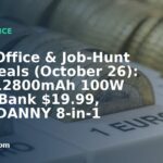 Home Office & Job-Hunt Gear Deals (October 26): TALIX 12800mAh 100W Power Bank $19.99, SUPERDANNY 8-in-1 Surge Strip $9.99, Razer Orochi V2 Wireless Mouse $29.99