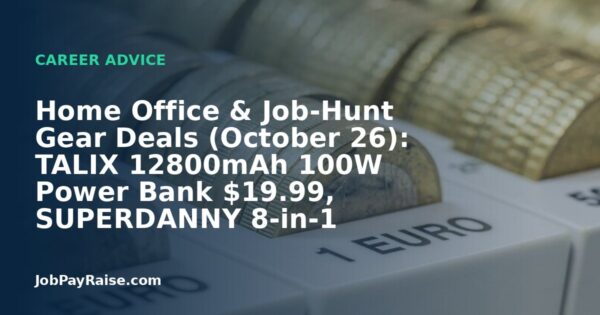 Home Office & Job-Hunt Gear Deals (October 26): TALIX 12800mAh 100W Power Bank $19.99, SUPERDANNY 8-in-1 Surge Strip $9.99, Razer Orochi V2 Wireless Mouse $29.99