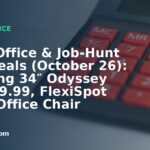 Home Office & Job-Hunt Gear Deals (October 26): Samsung 34″ Odyssey G5 $249.99, FlexiSpot ErgoX Office Chair $269.99