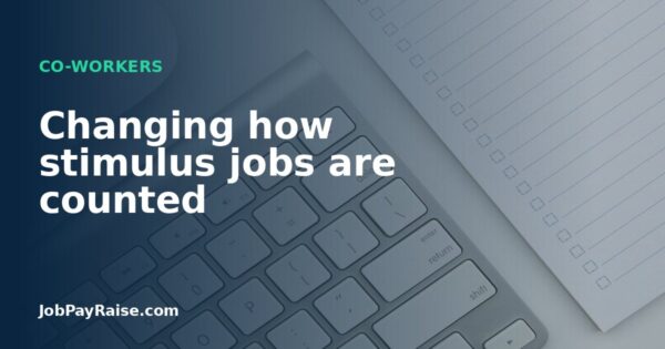 Changing how stimulus jobs are counted