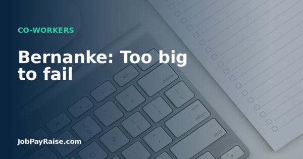 Bernanke: Too big to fail