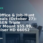 Home Office & Job-Hunt Gear Deals (October 27): PUTORSEN Triple Monitor Mount $55.99, Sennheiser HD 660S2 Headphones $379.95