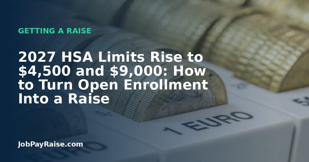 2027 HSA Limits Rise to $4,500 and $9,000: How to Turn Open Enrollment Into a Raise