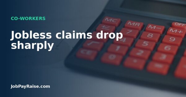Jobless claims drop sharply