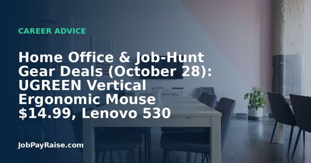 Home Office & Job-Hunt Gear Deals (October 28): UGREEN Vertical Ergonomic Mouse $14.99, Lenovo 530 Wireless Mouse $9.99, GYIIYUO 2-Drawer File Cabinet / Printer Stand $57