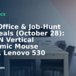 Home Office & Job-Hunt Gear Deals (October 28): UGREEN Vertical Ergonomic Mouse $14.99, Lenovo 530 Wireless Mouse $9.99, GYIIYUO 2-Drawer File Cabinet / Printer Stand $57