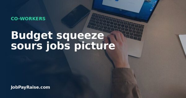 Budget squeeze sours jobs picture