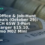 Home Office & Job-Hunt Gear Deals (October 29): CUKTECH 65W 3-Port GaN Charger $15.10, Phomemo M02 Mini Sticker Printer $16.99