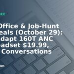 Home Office & Job-Hunt Gear Deals (October 29): EPOS Adapt 160T ANC USB Headset $19.99, Crucial Conversations (3rd Ed.) Paperback $10.48, DurayLoly Criss-Cross Chair with Wheels $47.99