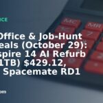 Home Office & Job-Hunt Gear Deals (October 29): Acer Aspire 14 AI Refurb (16GB/1TB) $429.12, Baseus Spacemate RD1 Mini USB-C Dock $110, Ulanzi MagSafe Ring Stand $10.73