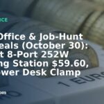 Home Office & Job-Hunt Gear Deals (October 30): Sabrent 8-Port 252W Charging Station $59.60, Ntonpower Desk Clamp Power Strip $19.49, ORICO Clamp-On 10Gbps USB Hub $18.47