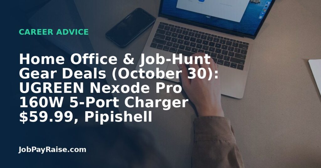 Home Office & Job-Hunt Gear Deals (October 30): UGREEN Nexode Pro 160W 5-Port Charger $59.99, Pipishell Full-Motion Monitor Wall Mount $8.95, Lenovo Yoga Tab Plus Gen 2 $683.99