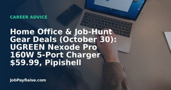 Home Office & Job-Hunt Gear Deals (October 30): UGREEN Nexode Pro 160W 5-Port Charger $59.99, Pipishell Full-Motion Monitor Wall Mount $8.95, Lenovo Yoga Tab Plus Gen 2 $683.99