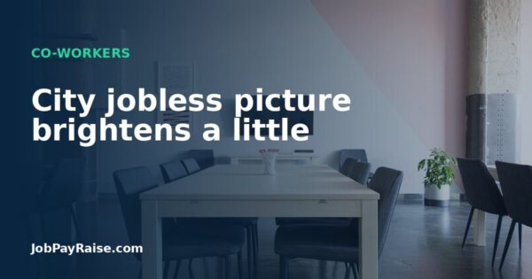 City jobless picture brightens a little