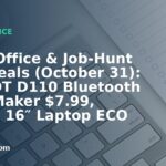 Home Office & Job-Hunt Gear Deals (October 31): NIIMBOT D110 Bluetooth Label Maker $7.99, Lenovo 16″ Laptop ECO Backpack B210 $10.48