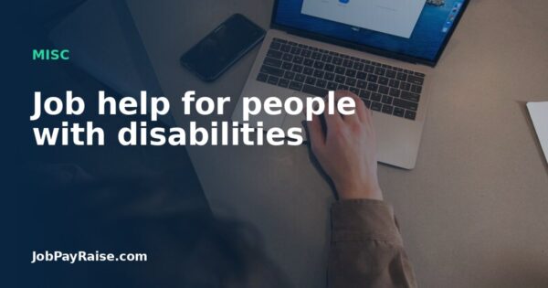Job help for people with disabilities