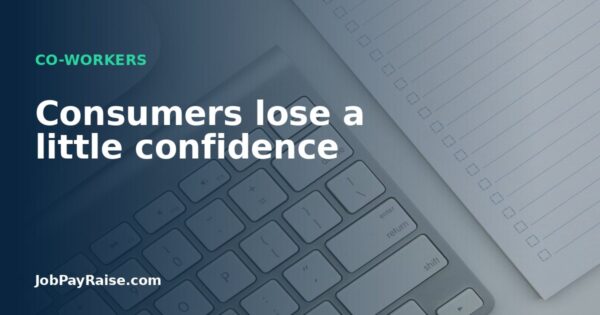Consumers lose a little confidence