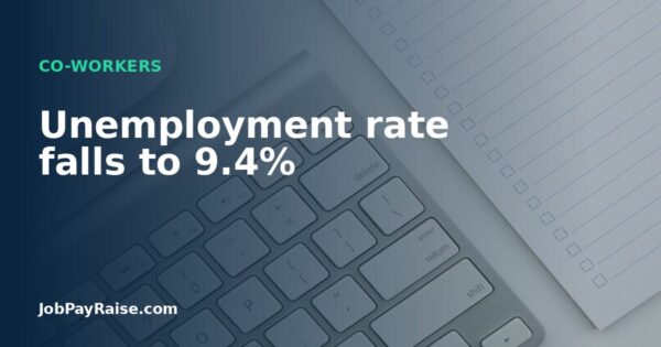 Unemployment rate falls to 9.4%