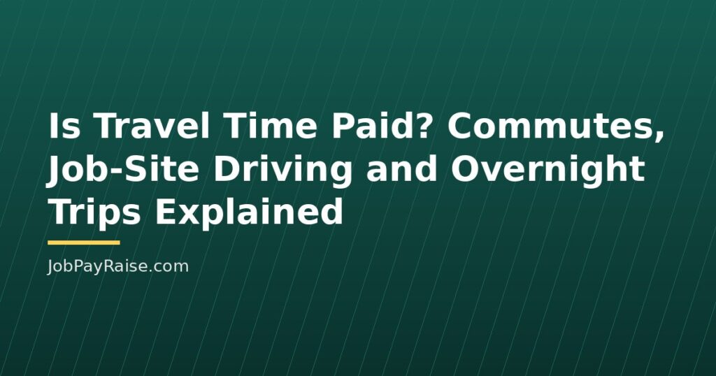 Is Travel Time Paid? Commutes, Job-Site Driving and Overnight Trips Explained