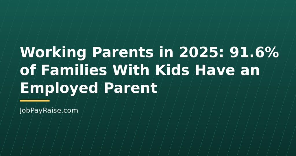 Working Parents in 2025: 91.6% of Families With Kids Have an Employed Parent